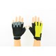 Rękawiczki rowerowe żel.grip A-3208  L  żółta