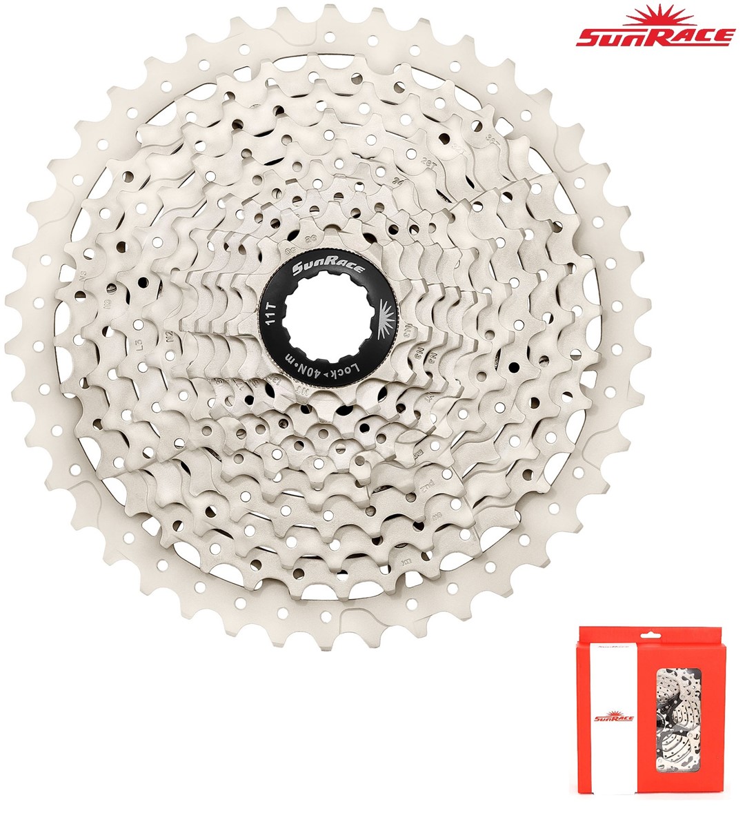 Kaseta 11s 11-40T SUNRACE CSMS8 EAX, BOX